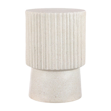 Louisa 19" Modern Art Deco Tambour Accent Table - JONATHAN Y